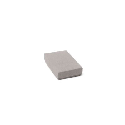 Cufflink / Earring box. 8x5x2cm. Grey kraft gift box.