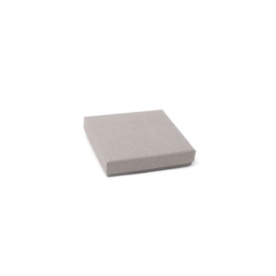 Necklace / Bracelet box. 9x9x2cm. Grey kraft gift box.
