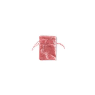 7x5cm. Dusky Pink velvet pouch.