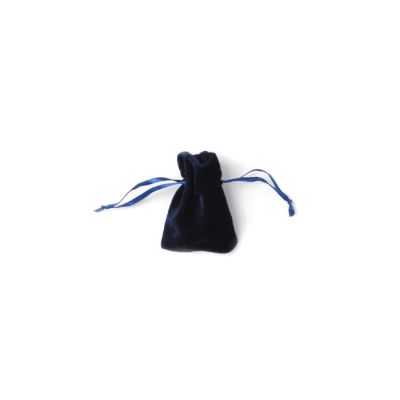 7x5cm. Navy velvet pouch