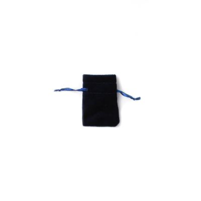 7x5cm. Navy velvet pouch