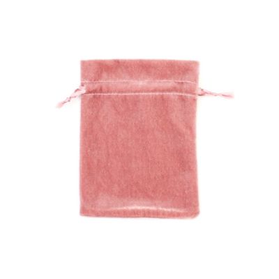 15.5x12cm. Dusky Pink velvet pouch