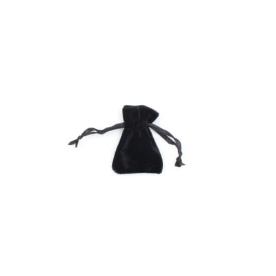 7x5cm. Black velvet pouch