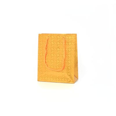 15x12x6cm. Gold holographic paper* gift bag