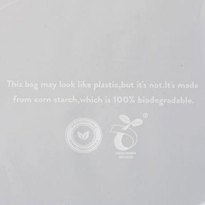 15x12. Compostable bag with adhesive strip
