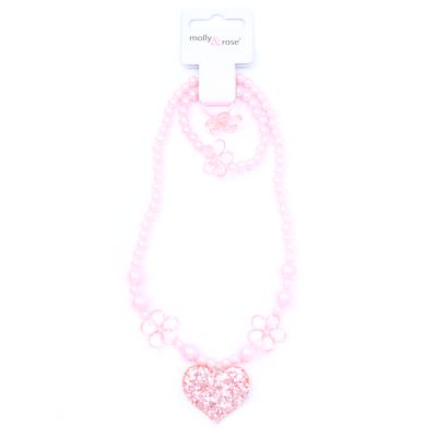 Children's ring, bracelet and necklace set