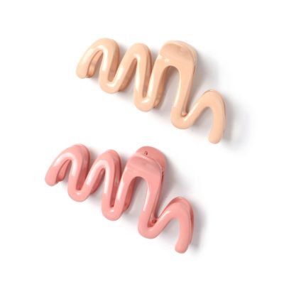 Recycled wavy plastic clamp 10cm