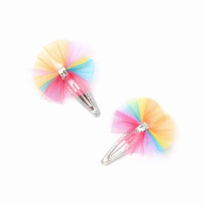Card of 2 Rainbow bow sleepies. 5cm