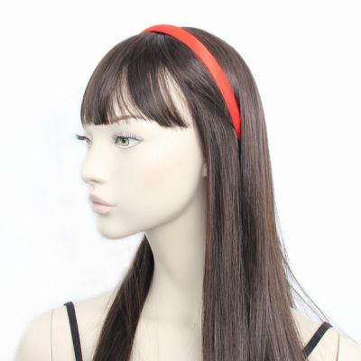 1.5cm wide Red satin aliceband
