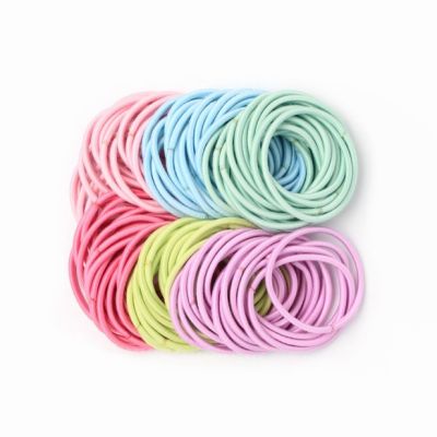 Bulk elastics - Pastels - Pack of 100 - 3mm thick