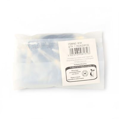 20 no bend hair clips in a biodegradable bag