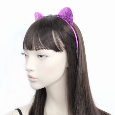 Sequin cat ears aliceband