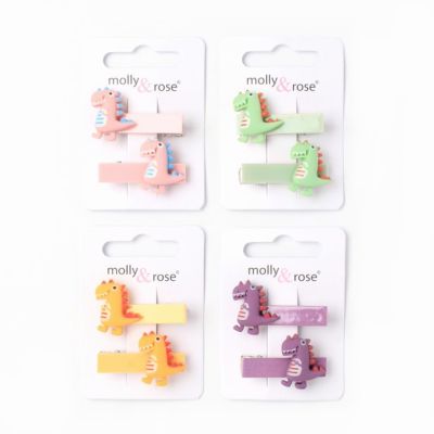 Dinosaur motif clips. 3.5cm