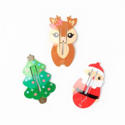 Card of 2 Christmas Character sleepies. 5cm