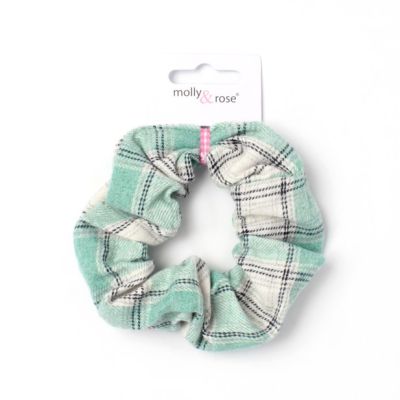 Regular - Check fabric scrunchie  Dia.10cm