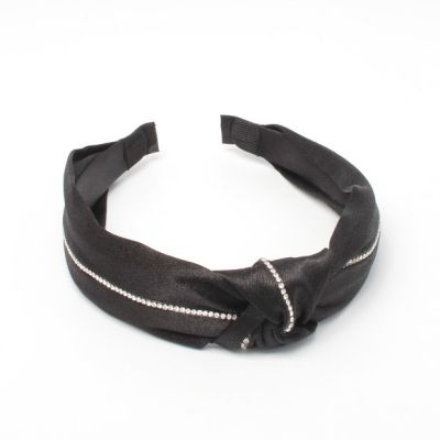 3cm wide Satin knotted top aliceband