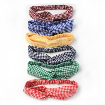 Child size Gingham bandeau with front link detail