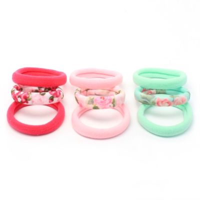 Jersey elastics - Assorted - 8mm thick - Card of 6