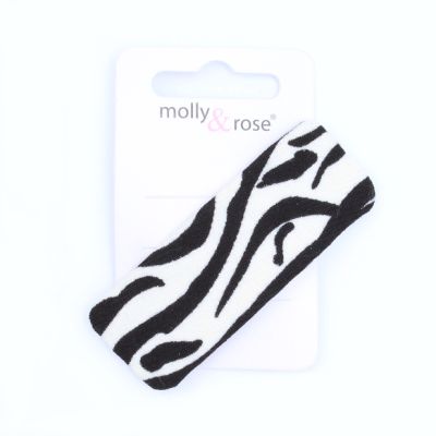 Large monochrome animal print sleepie 7.5cm