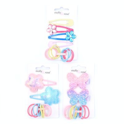 Decorative clips & elastics set