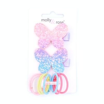 Decorative clips & elastics set