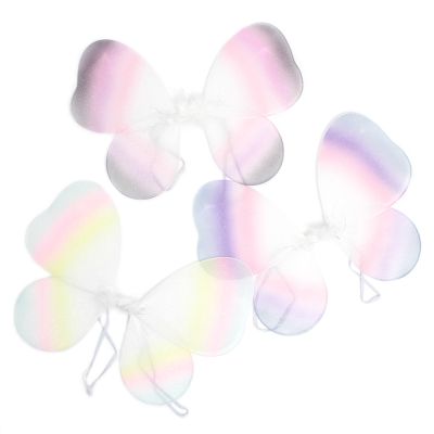 Assorted dip dye effect net fairy wings 35x25cm