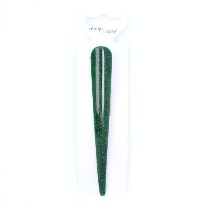 Glitter acrylic covered beak clip 13cm