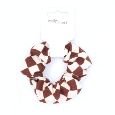 Regular - Checkerboard scrunchie.Dia.10cm