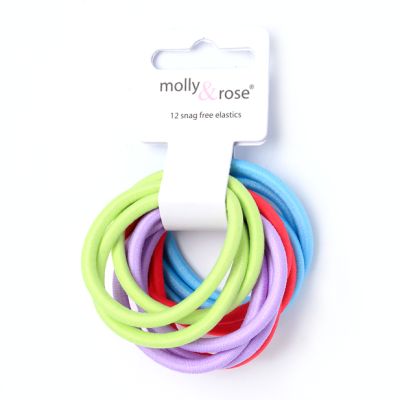 Elastics - Bright Mix - Card of 12 - 4mm thick