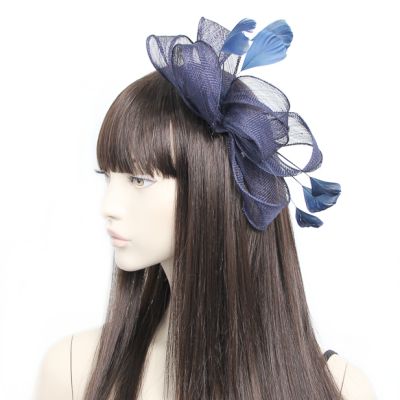 Style Camille. Navy Fascinator On A Comb