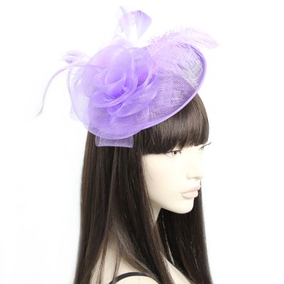 Style Heather. Large Sinamay Hatinator On An Aliceband