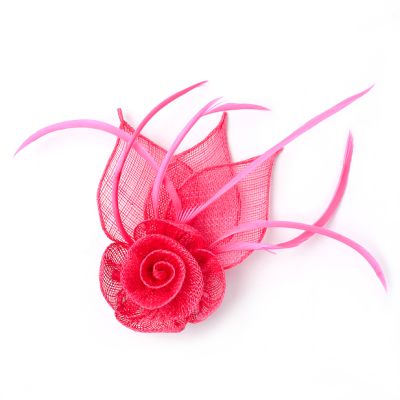 Style Fifi. Fuchsia Fascinator On A Clip And Pin