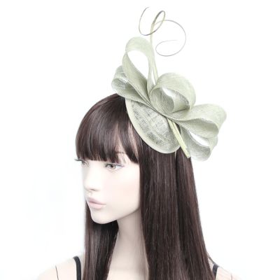 Style Zara. Ostrich Quills Sinamay Fascinator On An Aliceband