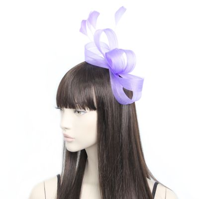 Style Ivy. Lilac looped fascinator on an aliceband