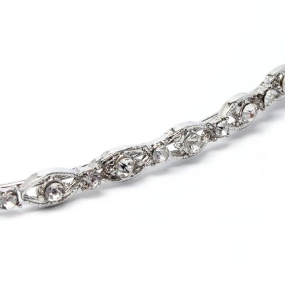 1mm wide crystal decorated aliceband