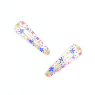 Card of 2 covered flower sleepies 5cm