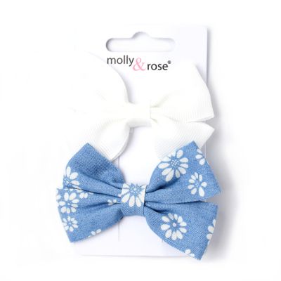Card of 2 assorted bow beak clips 4.5cm