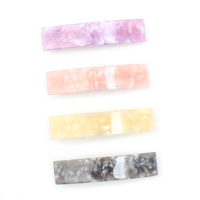 Marble Effect Barrette Clip 8cm