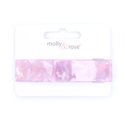 Marble Effect Barrette Clip 8cm