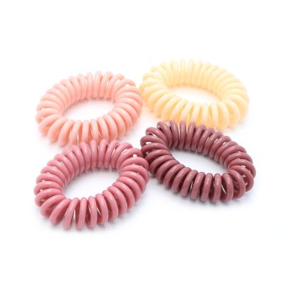 Small telephone elastics - Neutrals - Card of 4 - 9mm Thick