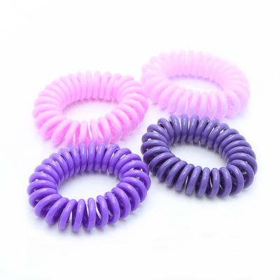 Telephone elastics - Purples - Card of 4 - 9mm thick