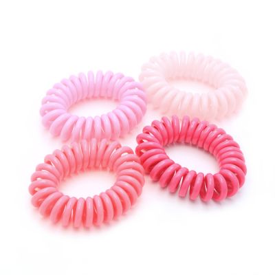 Telephone elastics - Pinks - Card of 4 - 9mm Thick