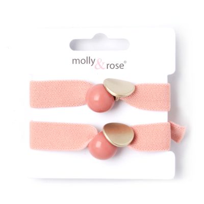 Beaded Elastics - Assorted - Card of 2 - 1.4cm thick