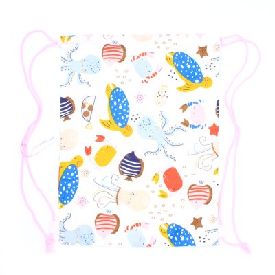 Children's Assorted Print Drawstring Bag 35x25cm