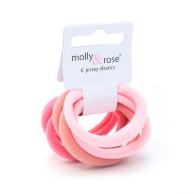 Jersey elastics - Pinks - Card of 6 - 8mm thick