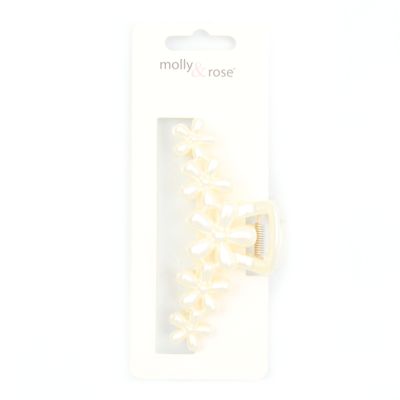 Pearl flower design clamp 10cm