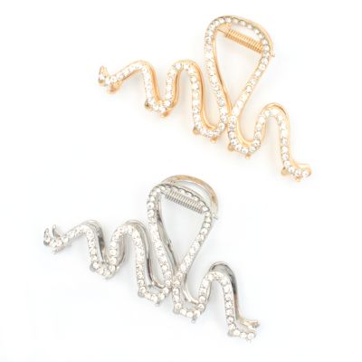 Looped Metal Crystal Clamp 11cm