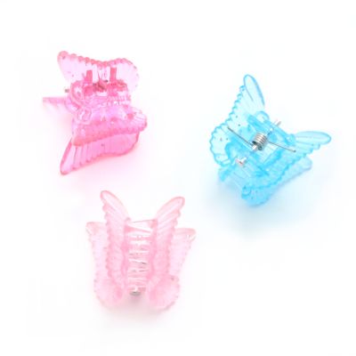 Card of 6 butterfly mini clamps. 1cm