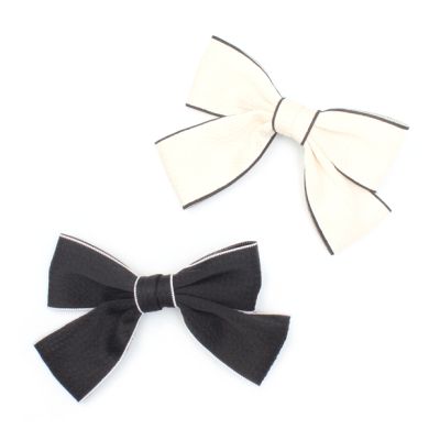 Black and white bow beak clip 6cm