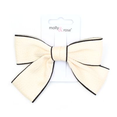 Black and white bow beak clip 6cm
